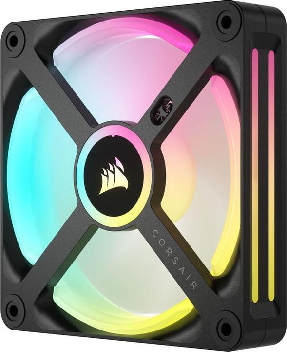 Image du produit Corsair Ventilateur iCUE LINK QX120 RGB 120 mm PWM (noir, kit de démarrage) (120 mm, 3 x)