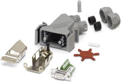 Actual product image Phoenix Contact VS-09-IBS-BU 1689284 D-SUB connector - polyamide - 90.6 g - -20 - 70 °C - 1