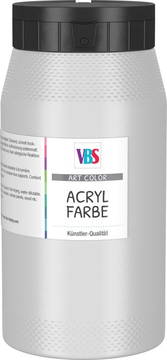 Image du produit VBS Peinture acrylique, 500 ml (Argent, 500 ml)