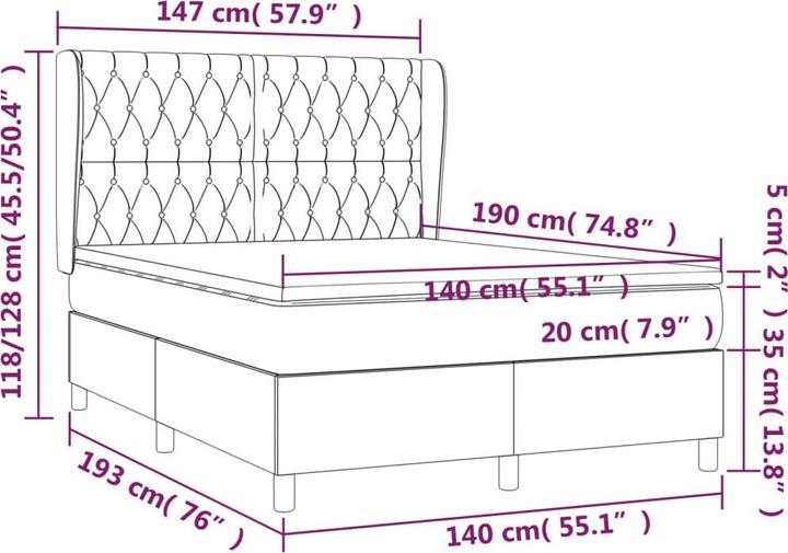 Immagine prodotto VidaXL Ismael (140 x 190 cm)