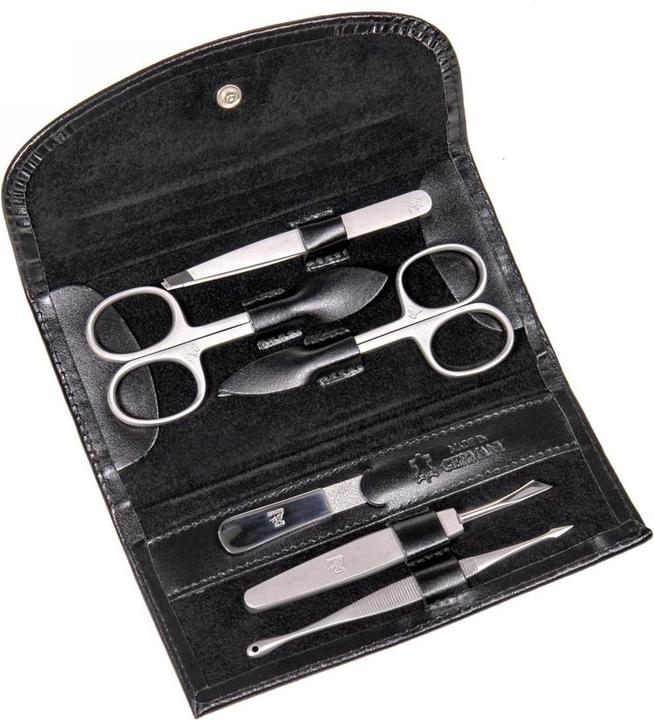Produktbild Sacher TT400R.0104 - 6-teilig Maniküretui Manikürenset schwarz Leder