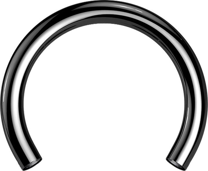 Produktbild Star Piercing Micro Circular-Stab schwarz mit 0.8 mm Innengewinde (Titan G23, ohne Messing)