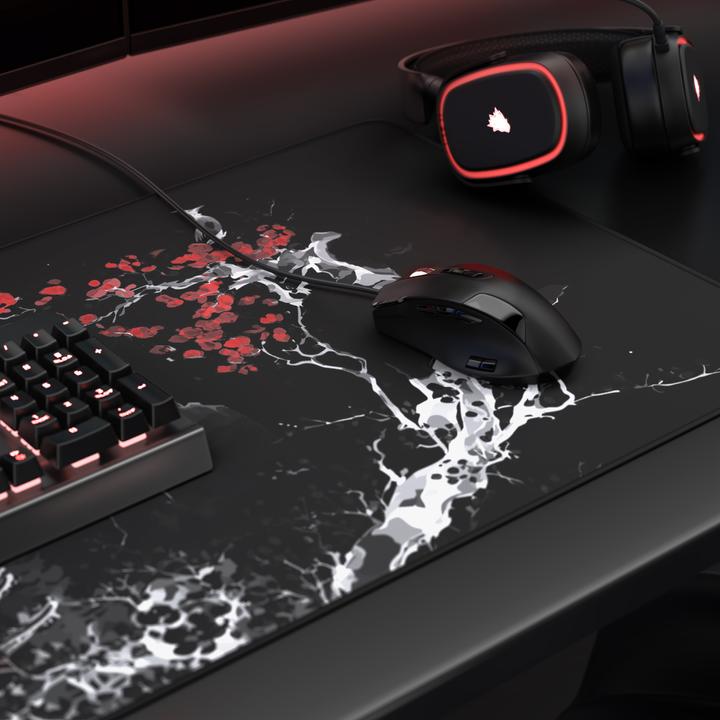 Image du produit Titanwolf Gaming Mauspad, 900 x 400mm XXL Speed Gaming Mausmatte, Mousepad Extragrosse Fläche, Japan Ink Black (XXL)