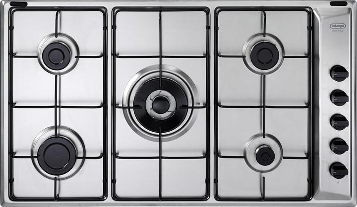 Produktbild De'Longhi De?Longhi YAL 59 DD Edelstahl-Einbaukochfeld 86 cm Gas 5 Herd(e)