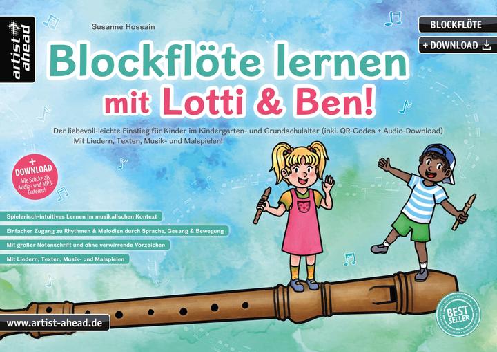 Produktbild Blockflöte lernen mit Lotti & Ben! (Deutsch, Susanne Hossain, 2020)