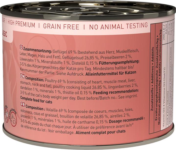 Produktbild Catz Finefood No.03 Geflügel (Adult, 6 Stk., 210 g)