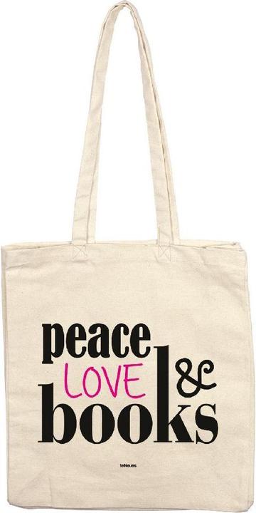 Peace Love Books, Stofftasche