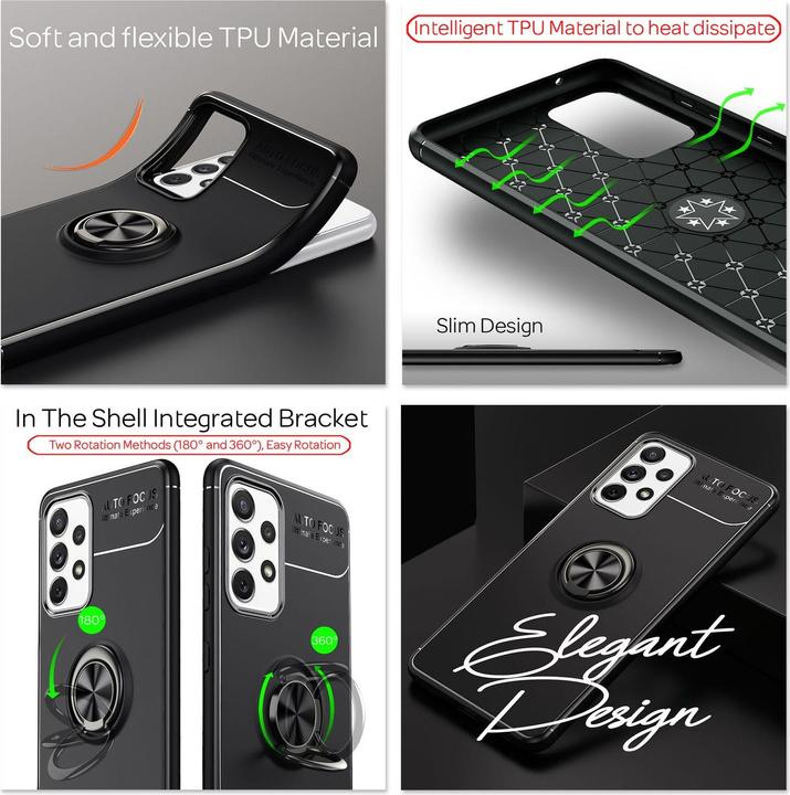 Actual product image Nalia Ring Silicone Cell Phone Case (Samsung Galaxy A72)