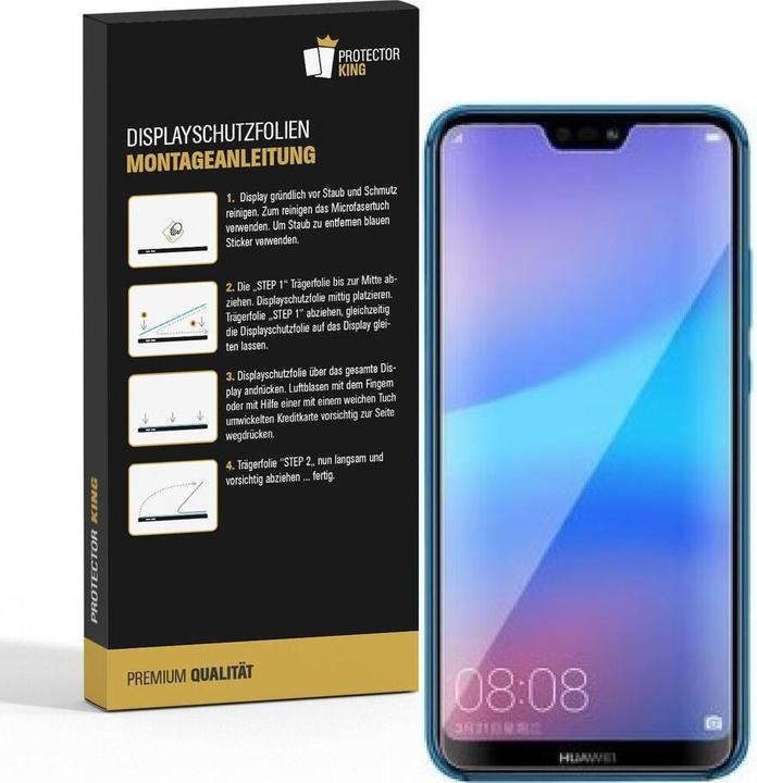 Produktbild Protectorking 6x Premium Displayschutzfolie 3D KLAR (6 Stück, Huawei P20 Lite)