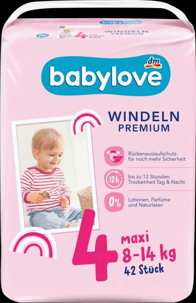 Actual product image dm babylove Premium-Windeln (Size 4, Pack, 42 Piece)