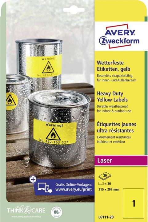 Image du produit Avery Étiquettes Durable
