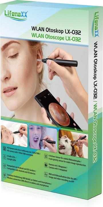Immagine prodotto Technaxx Otoscopio WLAN LX 032 (Auricolare)