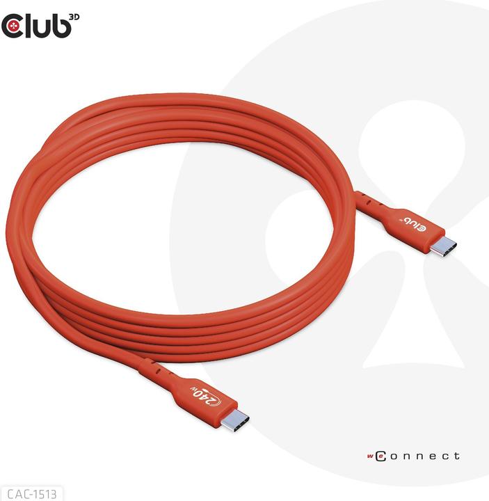 Image du produit Club 3D USB C - USB C (3 m, USB 2.0)