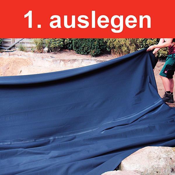 Immagine prodotto Kobre Pond Fodera per laghetto in gomma EPDM, permanentemente elastica e resistente ai raggi UV.