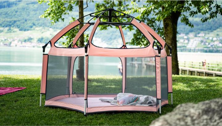 Image du produit Tenty Parc pour bébé rose/gris (100 cm, 150 cm)