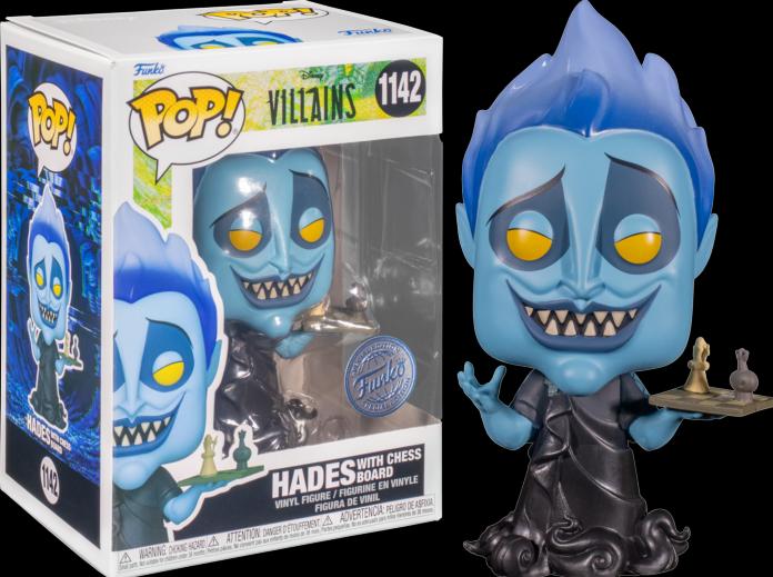 Actual product image Funko POP! Disney Villains Hades w/Chess Board (1142) EXM