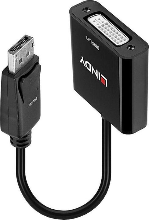 Actual product image Lindy DisplayPort to DVI-D Adapter (active, Eyefinity, Surround, Collage compatible) (DVI, 15 cm)