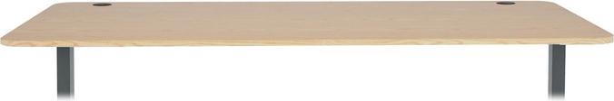 Actual product image Swisshandel24 Tabletop for desks, desk top, 160x80cm light brown (160 x 80 cm)