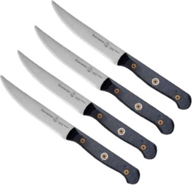 Produktbild Messermeister Steakmesser-Set Custom 1 Stück, Schwarz/Silber (4 Stück, Messer)
