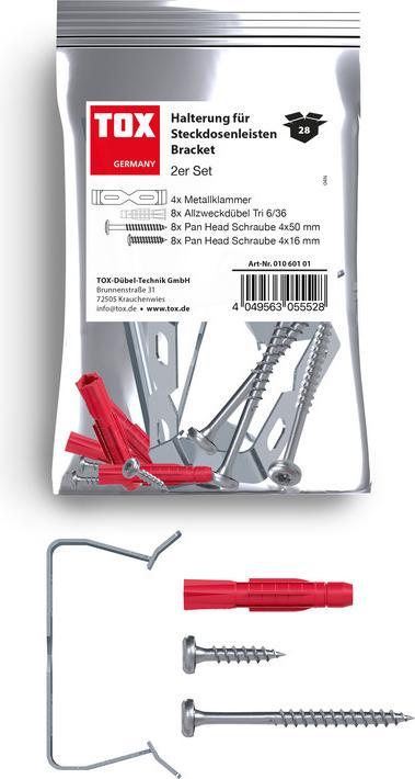 Produktbild Tox Halterung für Steckdosenleisten Bracket (2er Set) (1 Stk.)
