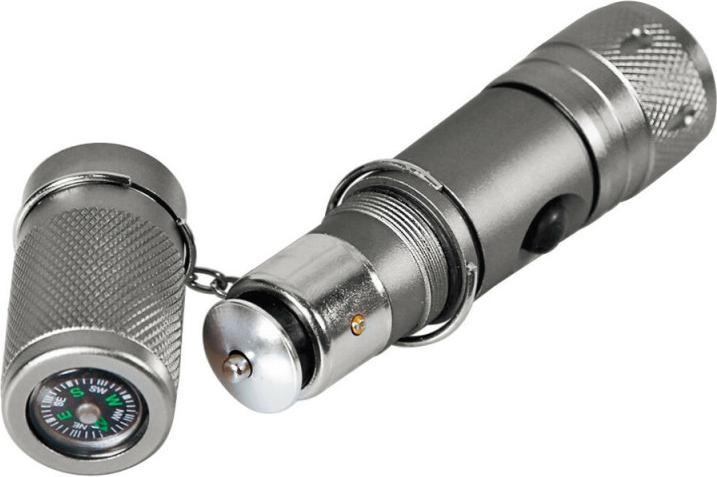 Produktbild Lampa Pocket-Led, nachladbare Taschenlampe aus eloxiertem Aluminium, 12V (3.50 cm)