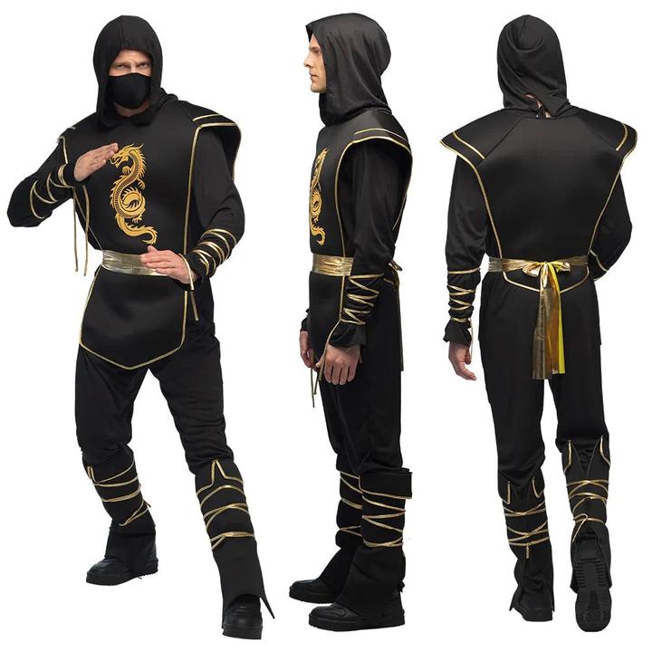 Produktbild Boland Schwarzer Ninja Hanzo Herrenkostüm (L)