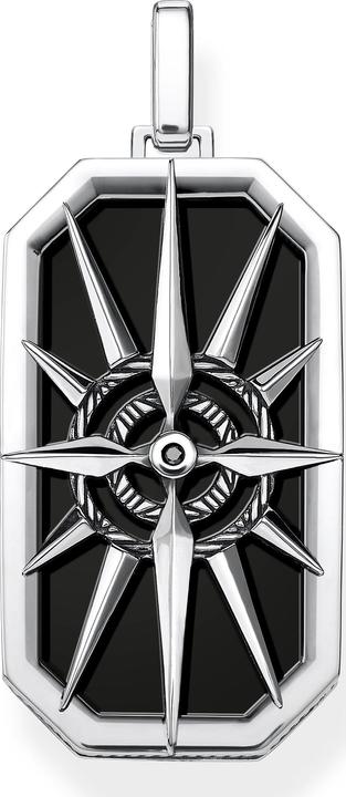 Image du produit Thomas Sabo Pendentif boussole étoile noir (Argent 925)