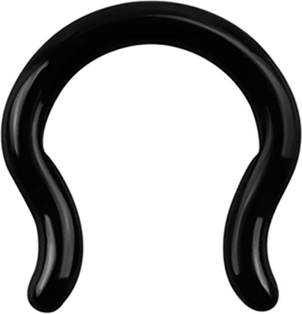 Produktbild Star Piercing Septum Ring schwarz (ohne Messing, Chirurgenstahl 316L)