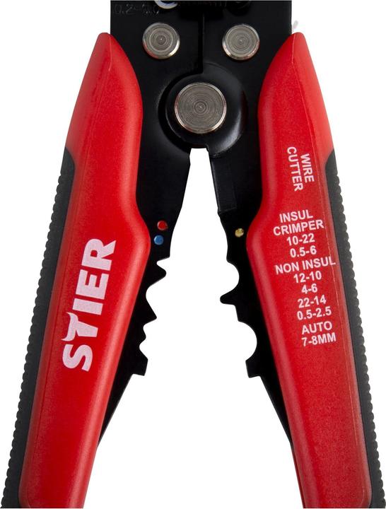 Produktbild Stier Automatik-Schneid-, Crimp- und Abisolierzange Kombi+ (CAT III 600V)