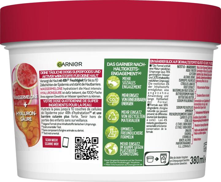 Image du produit Garnier Body SuperFood (Crème pour le corps, 380 ml)