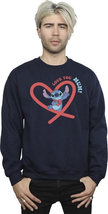 Immagine prodotto Disney Lilo & Stitch Love You Mum Felpa Uomo (S)