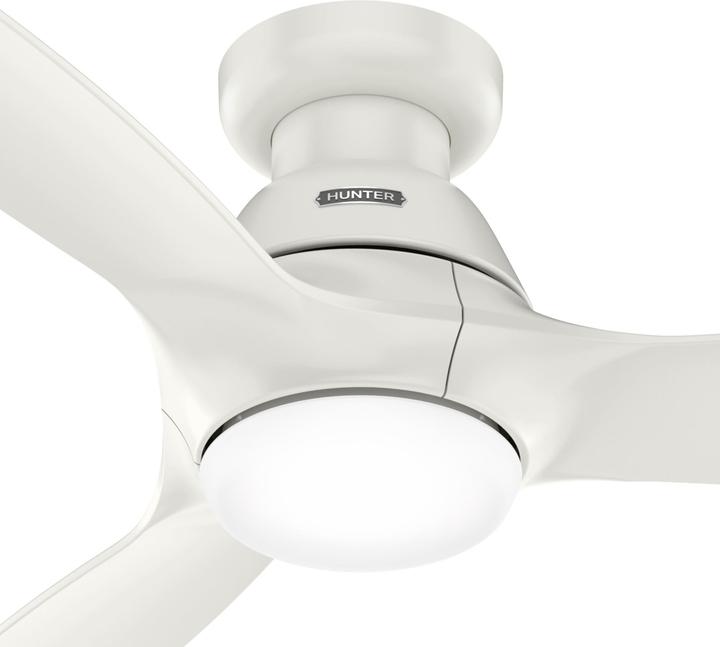 Actual product image Hunter Fans DC Deckenventilator Calabasas LP Weiss mit LED (41 dB)