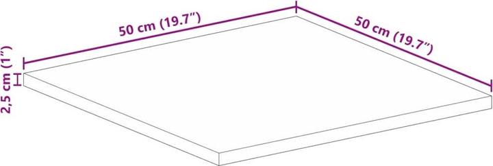 Actual product image VidaXL Korudon (50 x 50 x 2,5 cm)