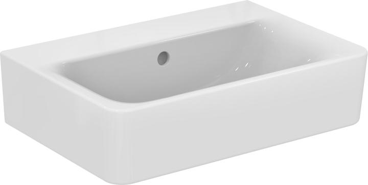 Immagine prodotto Ideal Standard Lavabo ideale Connect Cube Standard Connect Cube compatto 550mm E7194, senza foro per il rubinetto (375 mm, 550 mm)