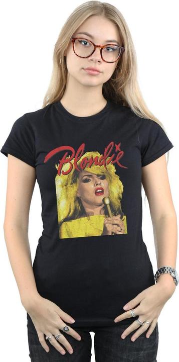 Actual product image Blondie Womens/Ladies Singing With Mic Cotton T-Shirt (M)