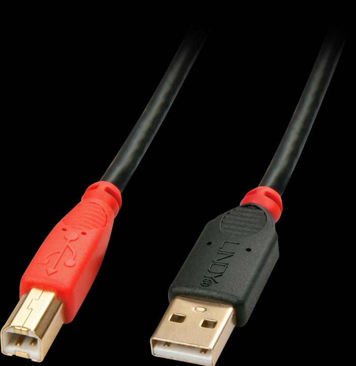 Actual product image Lindy USB 2.0 active cable A/B 15m USB 2.0 High Speed up to 480MBit/s (15 m, USB 2.0)