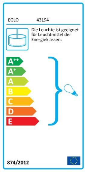 Label énergétique EGLO Rampside (E27)