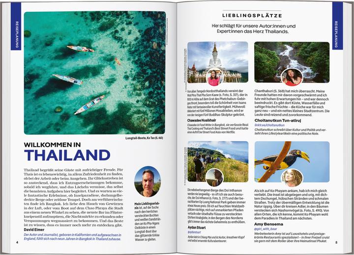 Produktbild Reiseführer Thailand (Deutsch, Michael Kohn, Barbara Woolsey, Tharik Hussain, Anirban Mahapatra, Ashley Harrell, Tim Bewer, Paul Harding, Daniel McCrohan, David Eimer, Olivia Pozzan, 2024)