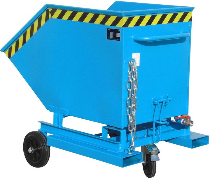 Actual product image Bauer Chip box trolley SKW-ET 400 l W900xD1320xH1090 mm RAL5012 Load capacity 300kg (400 l)