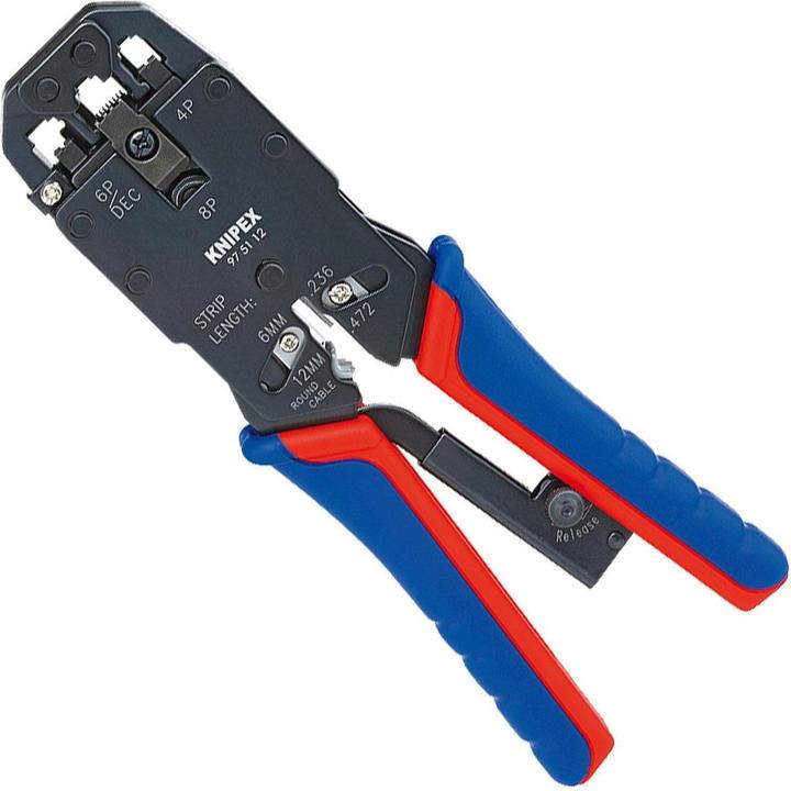 Actual product image Knipex Crimping Pliers for Western plugs (200 mm)