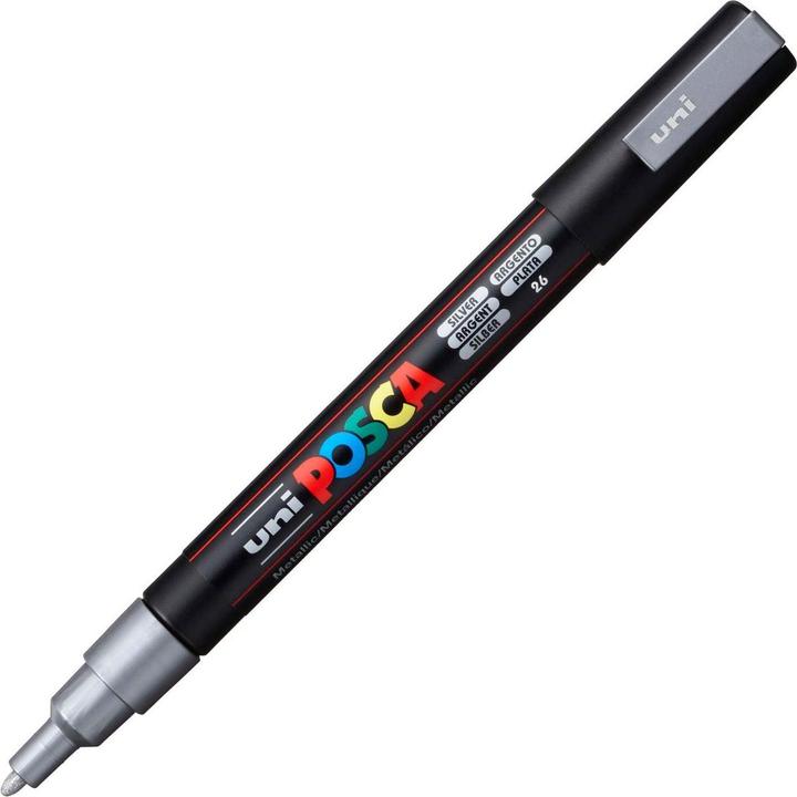 Produktbild Posca Marker PC-3M Rundspitze (Silber, 1.30 mm, 1 x)