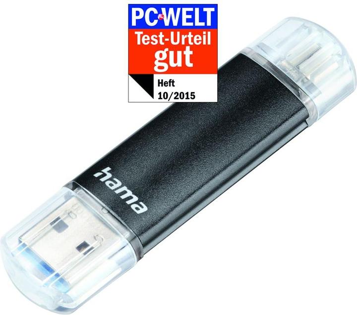 Hama Laeta Twin (64 GB, Micro USB, USB-A, USB 3.0)