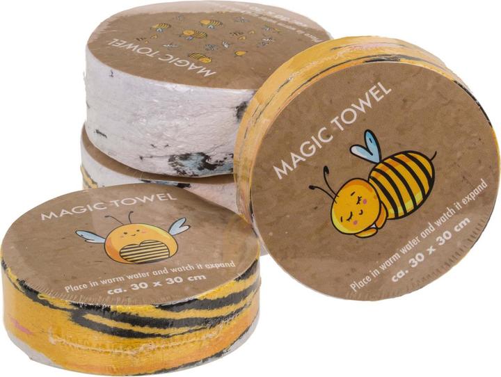 Actual product image Out of the blue Magic Towel Bees Honey (30 x 30 cm)
