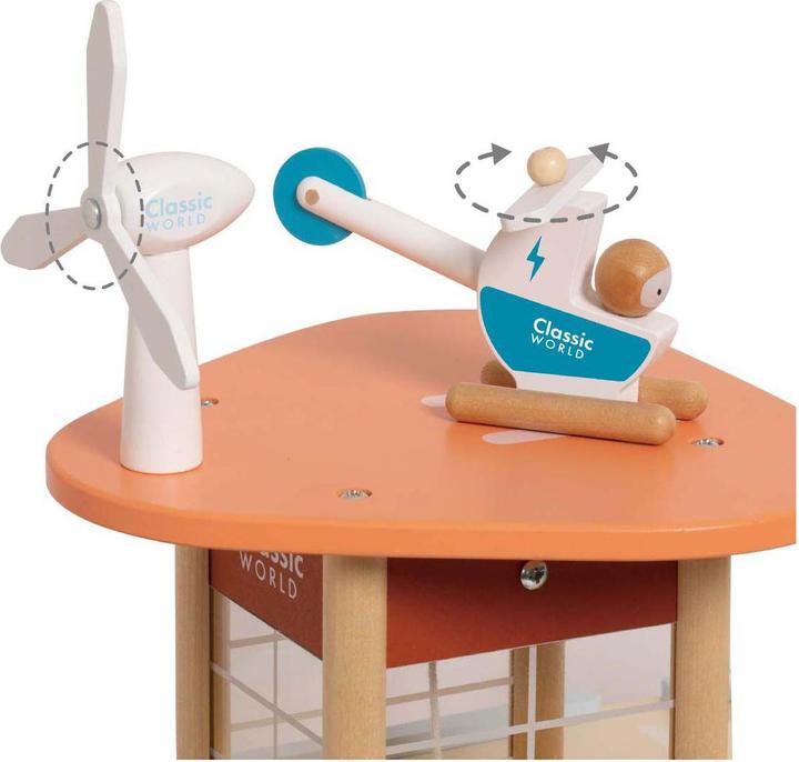 Produktbild Classic World Nachhaltige Holzgarage mit Zubehör, 19-tlg.