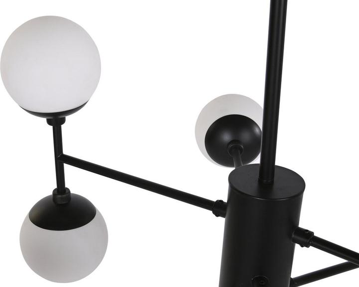 Produktbild DKD Home Decor Deckenlampe Kristall Schwarz (76.2 x 76.2 x 40.64 cm)