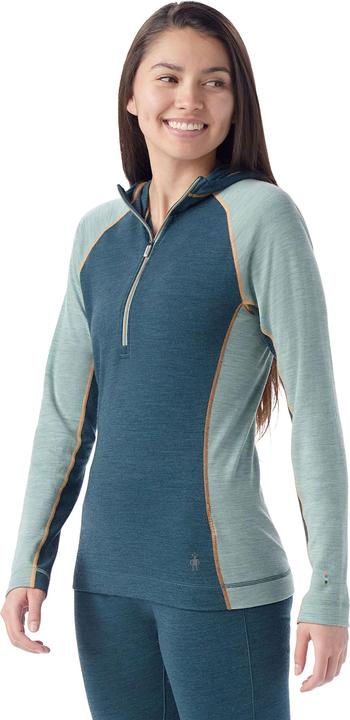 Image du produit Smartwool Women's Classic Thermal Merino Base Layer 1/2 Zip Hoodie Boxed (XS)