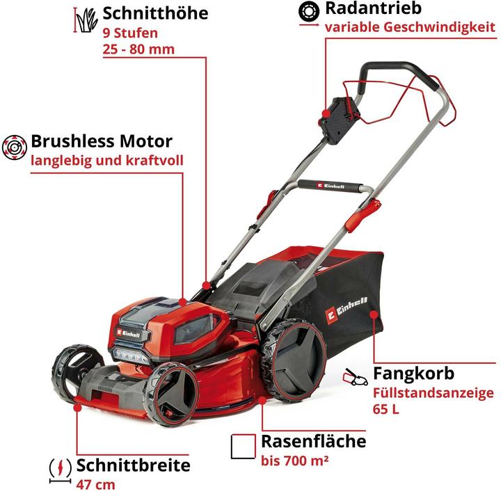 Produktbild Einhell GP-CM 36/47 S Li BL (4 x 4.0Ah) (Akkubetrieb)