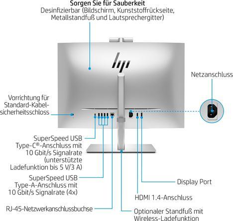 Produktbild HP EliteOne 870 G9 All-in-One PC, 68,6 cm (27"), Quad HD, Intel® Core™ i7, 16 GB, 512 GB, Windo (Intel Core i7-14700, 16 GB, 512 GB, UHD Graphics 770)