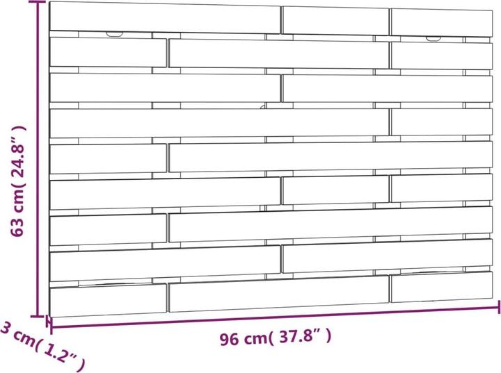 Produktbild VidaXL Oksiutka (96 x 3 x 63 cm)