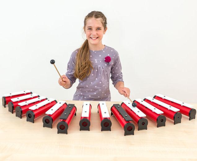 Produktbild Betzold Musik 13 Round-Sound Tubes (Metallophon)